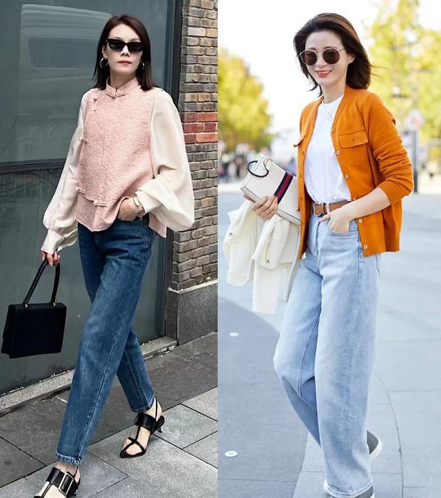 技巧：简约牛仔裤提升时尚感新利娱乐中年女性秋季穿搭(图9)